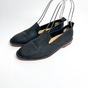 🍋 Adelante Shoe Co Minimalist Black Leather Loafers Handmade Women’s Size 4.5D