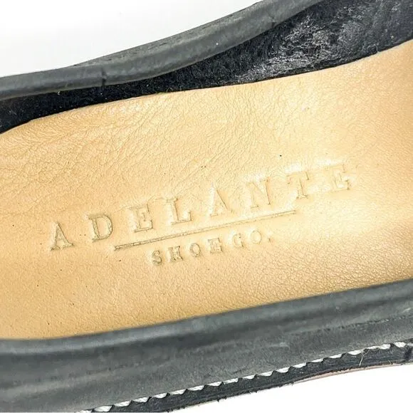 🍋 Adelante Shoe Co Minimalist Black Leather Loafers Handmade Women’s Size 4.5D