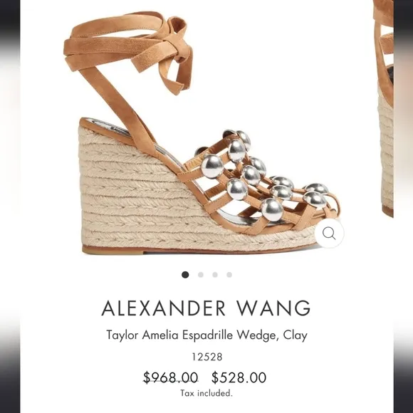 《 Alexander Wang 》Lace Up Stud Espadrilles
