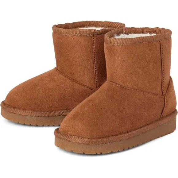 ⭐ Baby Girls' Classic Ankle Boots Faux Fur Lined Children's Place