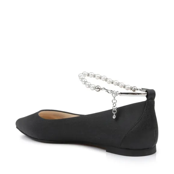 🐢 Badgley Mischia London Pearl Ankle Strap Flats Size 11