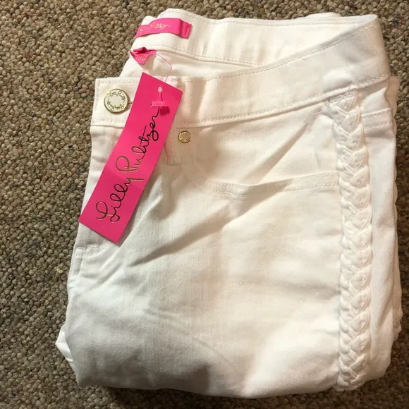 🎉 HP 🎉 🆕 Lilly Pulitzer South Ocean Slim Crop Jean