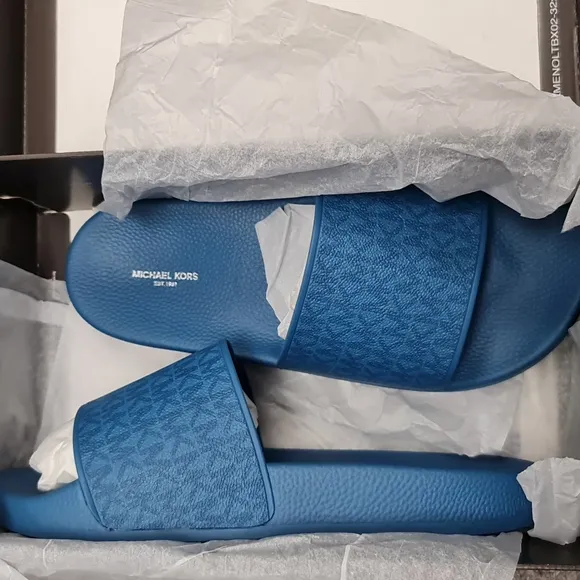 🎁 MICHAEL KORS Jake Logo Slide Men's Sandal