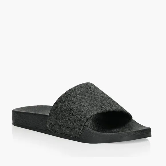 🎁 MICHAEL KORS MENS Jake Logo Slide Sandal