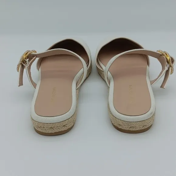 🌟 NWOT Stuart Weitzman Crystal Buckle Espadrilles