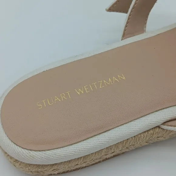 🌟 NWOT Stuart Weitzman Crystal Buckle Espadrilles