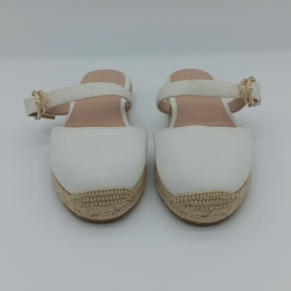 🌟 NWOT Stuart Weitzman Crystal Buckle Espadrilles