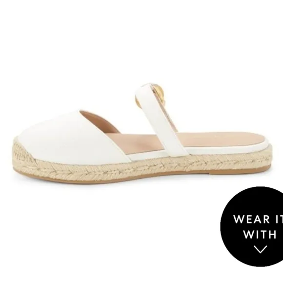 🌟 NWOT Stuart Weitzman Crystal Buckle Espadrilles
