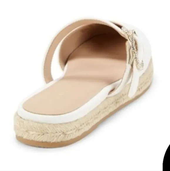 🌟 NWOT Stuart Weitzman Crystal Buckle Espadrilles