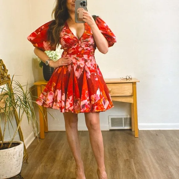 🔥 NWT Hemant &amp; Nandita Tuhi Skater Dress – Luxury Resort 2025 Couture XS &amp; S