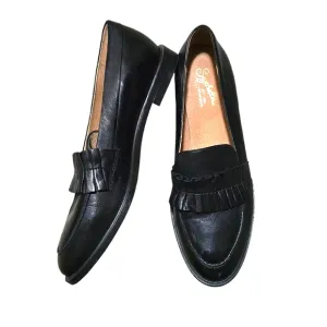 🐢 Seychelles Women’s Powerful Loafer black leather. Size 9