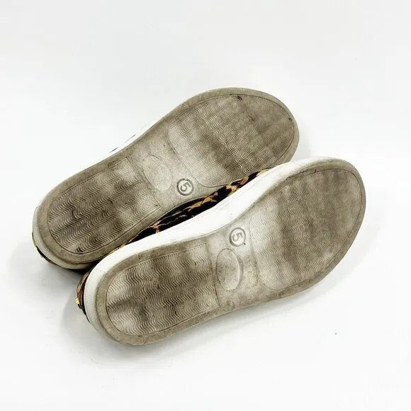 ✅ STEVE MADDEN CHEETAH SLIP ON SNEAKERS SIZE 5