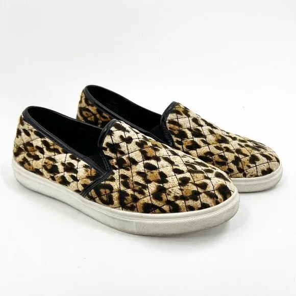 ✅ STEVE MADDEN CHEETAH SLIP ON SNEAKERS SIZE 5