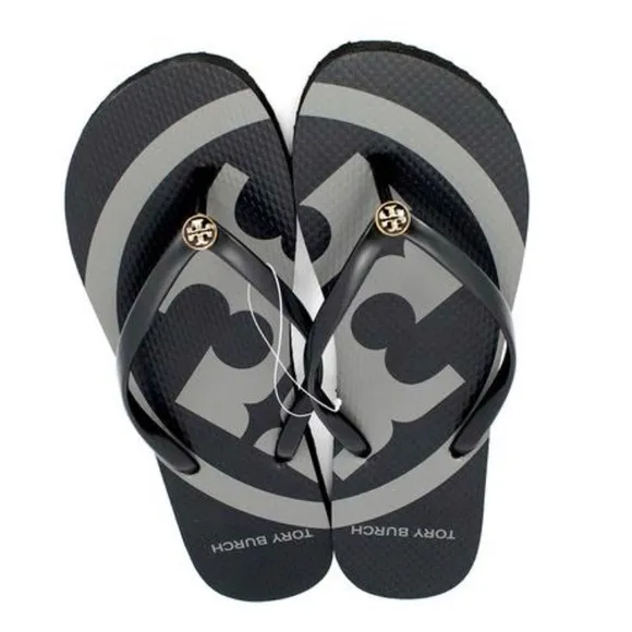🆕 Tory Burch Wedge  Emory Logo  Flip Flops