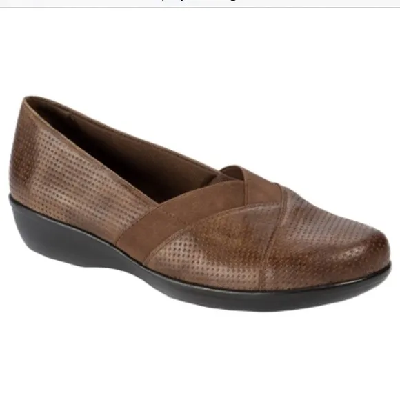🆕 Wearever Debry Slip-On Casual Brown Loafers Flats 8.5M US