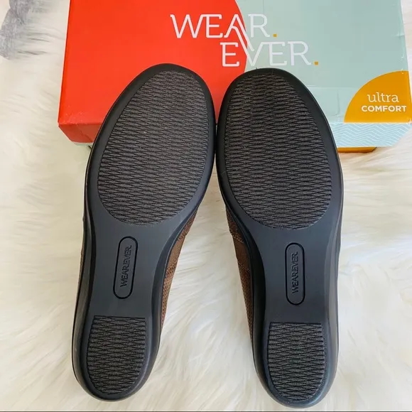 🆕 Wearever Debry Slip-On Casual Brown Loafers Flats 8.5M US
