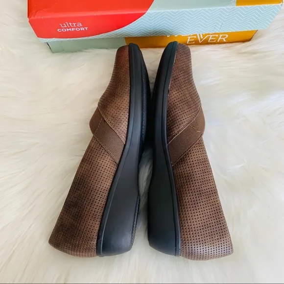 🆕 Wearever Debry Slip-On Casual Brown Loafers Flats 8.5M US