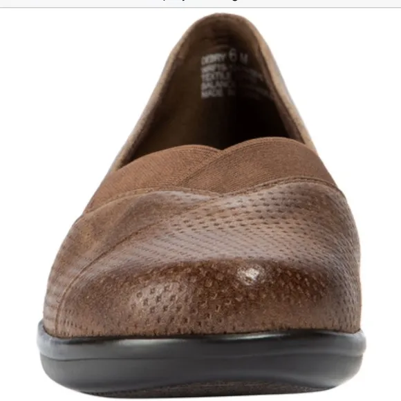 🆕 Wearever Debry Slip-On Casual Brown Loafers Flats 8.5M US