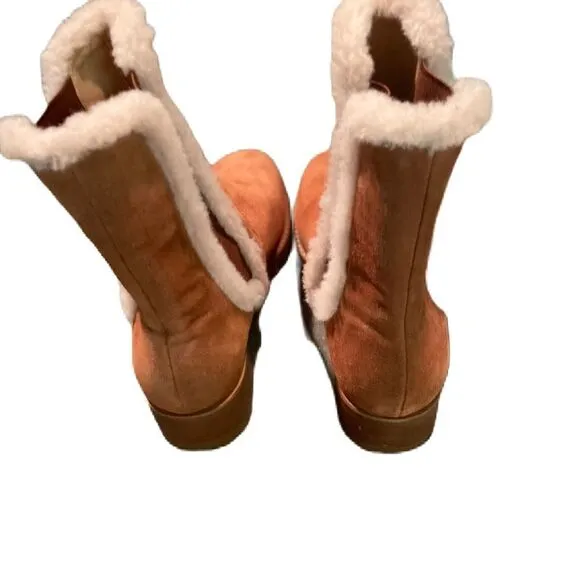 #143 TALBOTS Sherpa Lined Chelsea Ankle Boots
