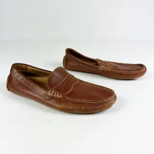 1901 Nordstrom mens brown leather loafers size 9 1/2