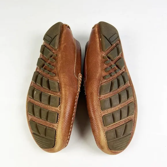 1901 Nordstrom mens brown leather loafers size 9 1/2