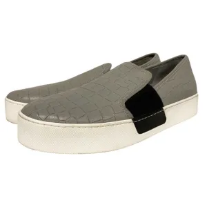 1.State Womens Size 9 Waylan Gray Croc Slip On Sneakers