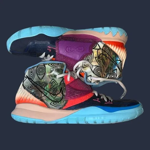 2019 Nike Youth Kyrie 6 Pre Heat Miami Midnight Navy/Black CV5574-403 Size 6.5 Y