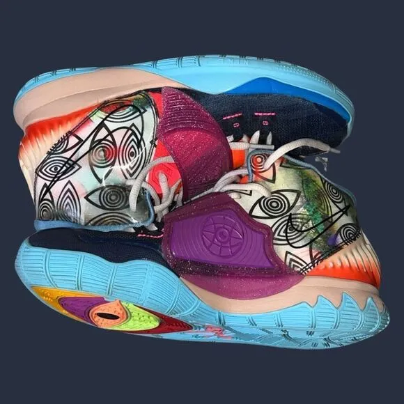 2019 Nike Youth Kyrie 6 Pre Heat Miami Midnight Navy/Black CV5574-403 Size 6.5 Y