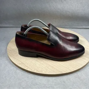 3DM Lifestyle Venetian Loafers Oxblood &amp; Black Patina Finish Size US  7 Men’s
