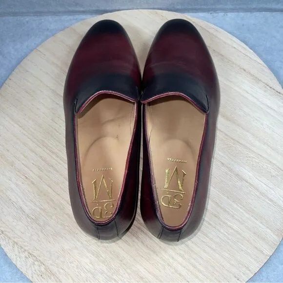 3DM Lifestyle Venetian Loafers Oxblood &amp; Black Patina Finish Size US  7 Men’s