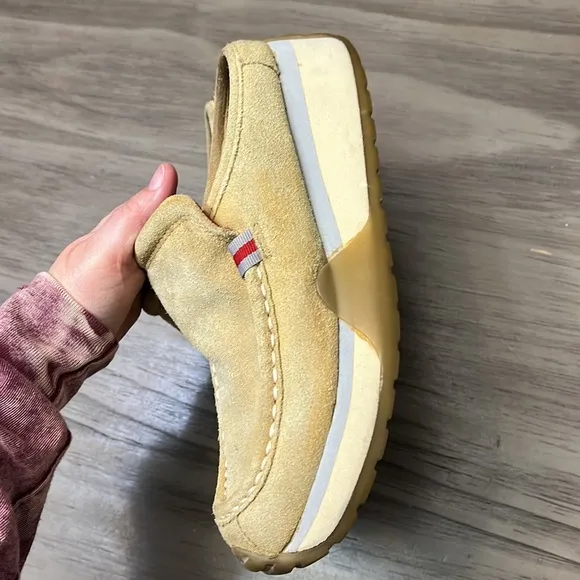 90’S BONGO CHUNKY SUEDE SLIP ON SNEAKERS 7.5