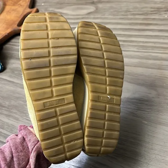 90’S BONGO CHUNKY SUEDE SLIP ON SNEAKERS 7.5