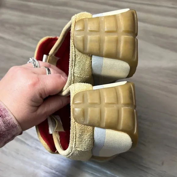 90’S BONGO CHUNKY SUEDE SLIP ON SNEAKERS 7.5