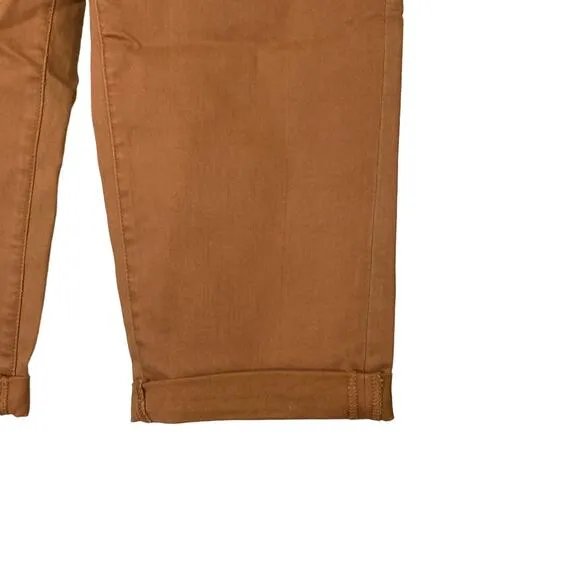 A618013 NYDJ Margot Girlfriend- Rust Brown Petite 18W