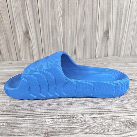 Adidas ADILETTE 22 SLIDES IF3662 Blue Bird/Core Black Sandals - Men's SIZE10