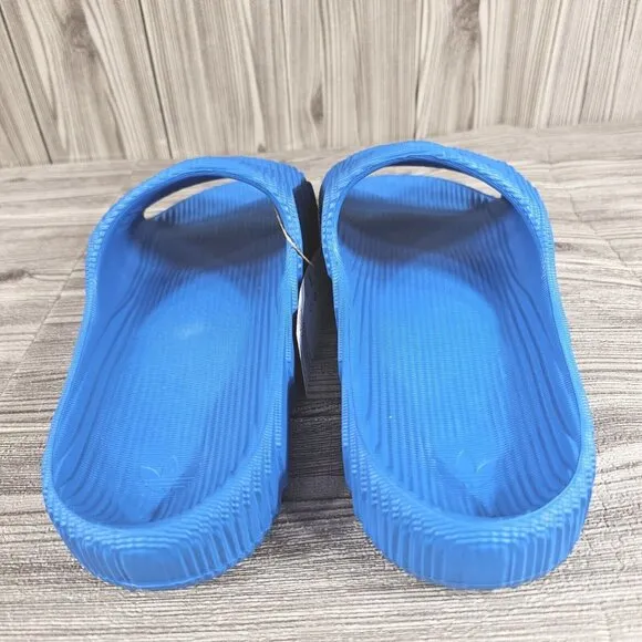 Adidas ADILETTE 22 SLIDES IF3662 Blue Bird/Core Black Sandals - Men's SIZE10
