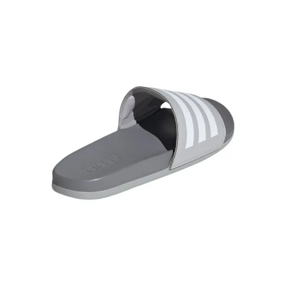 ADIDAS • Adilette Comfort Slides Core Grey Logo Swim Beach Sports Leisure Shoes