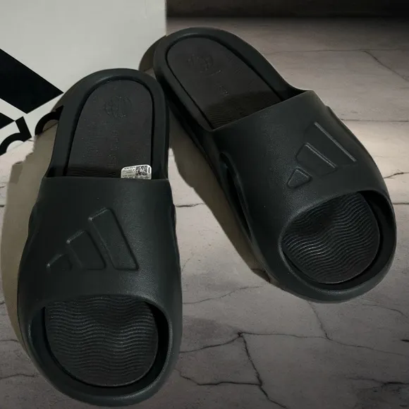 ADIDAS • Black Adicane Slides Shoes