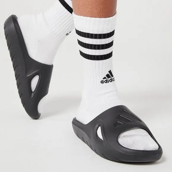 ADIDAS • Black Adicane Slides Shoes