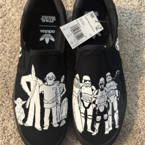 Adidas Court Rallye Slip Star Wars Black and White