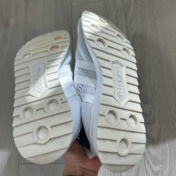 ADIDAS Flashback Primeknit White and Black Knit Sneakers