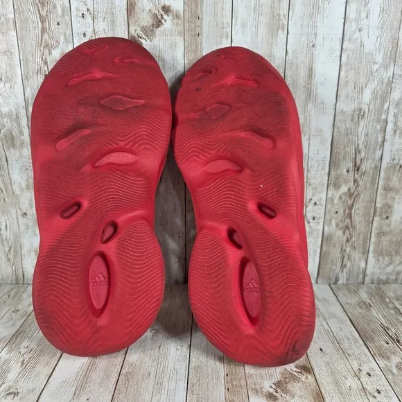 Adidas Foam Runner Slip On Clog Sandal Casual Comfort Slides Red 11US