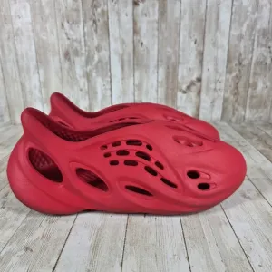 Adidas Foam Runner Slip On Clog Sandal Casual Comfort Slides Red 11US