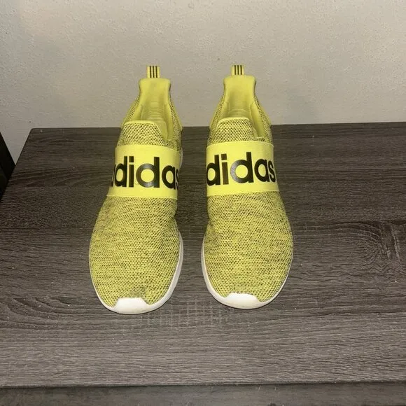 Adidas Lite Racer Adapt Yellow Ortholite Float Slip-On Athletic Sneakers Size 10