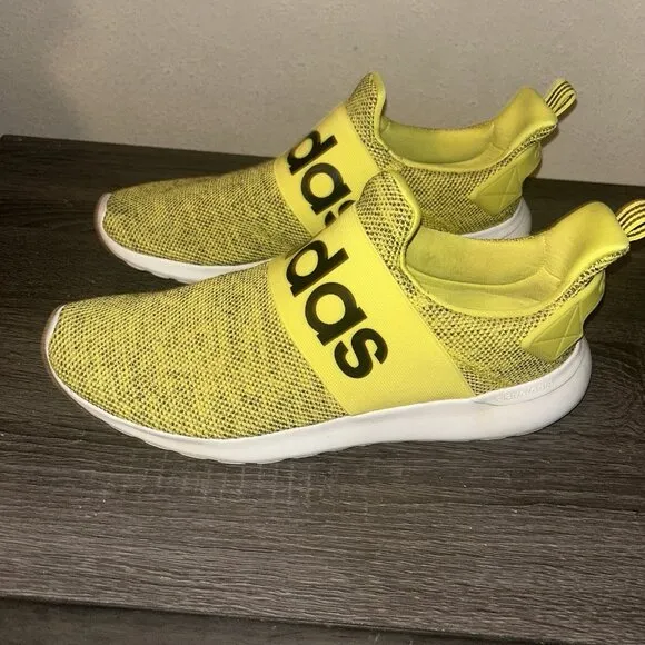 Adidas Lite Racer Adapt Yellow Ortholite Float Slip-On Athletic Sneakers Size 10