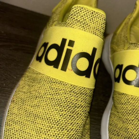 Adidas Lite Racer Adapt Yellow Ortholite Float Slip-On Athletic Sneakers Size 10