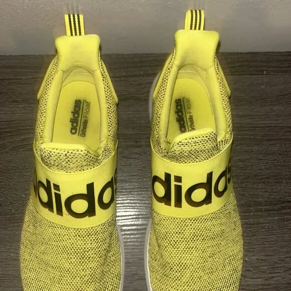 Adidas Lite Racer Adapt Yellow Ortholite Float Slip-On Athletic Sneakers Size 10