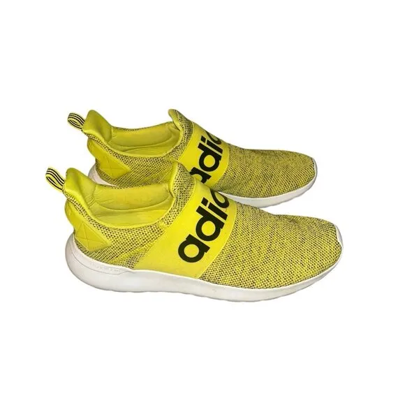 Adidas Lite Racer Adapt Yellow Ortholite Float Slip-On Athletic Sneakers Size 10