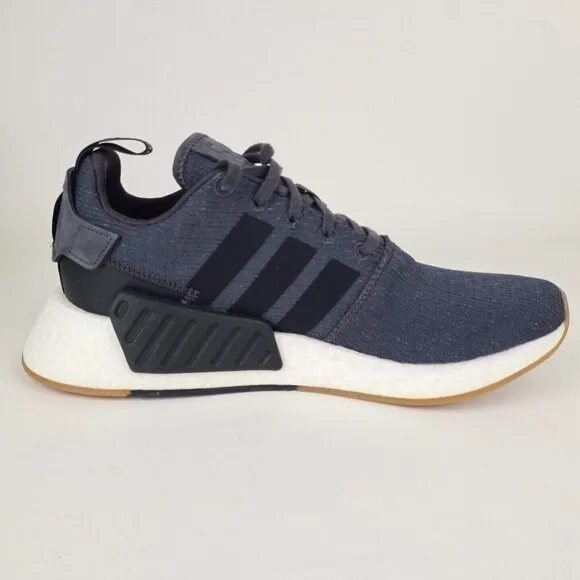 Adidas Men's NMD R2 Sneakers Mesh Athletic Shoes UTIBLACK