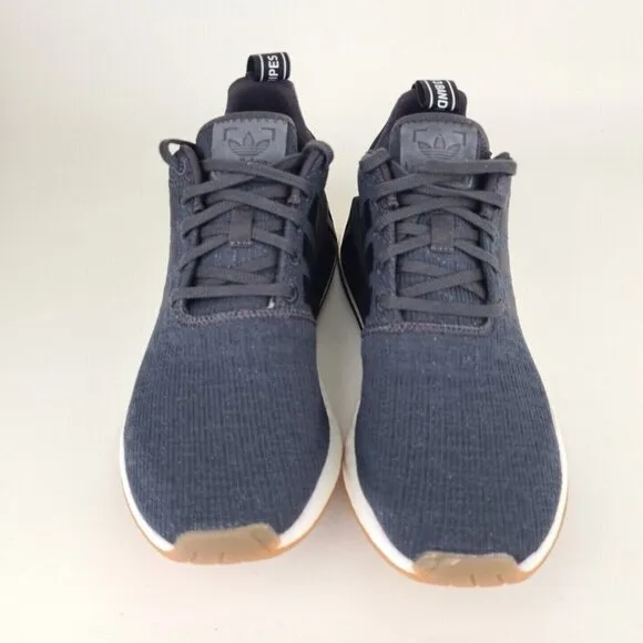 Adidas Men's NMD R2 Sneakers Mesh Athletic Shoes UTIBLACK